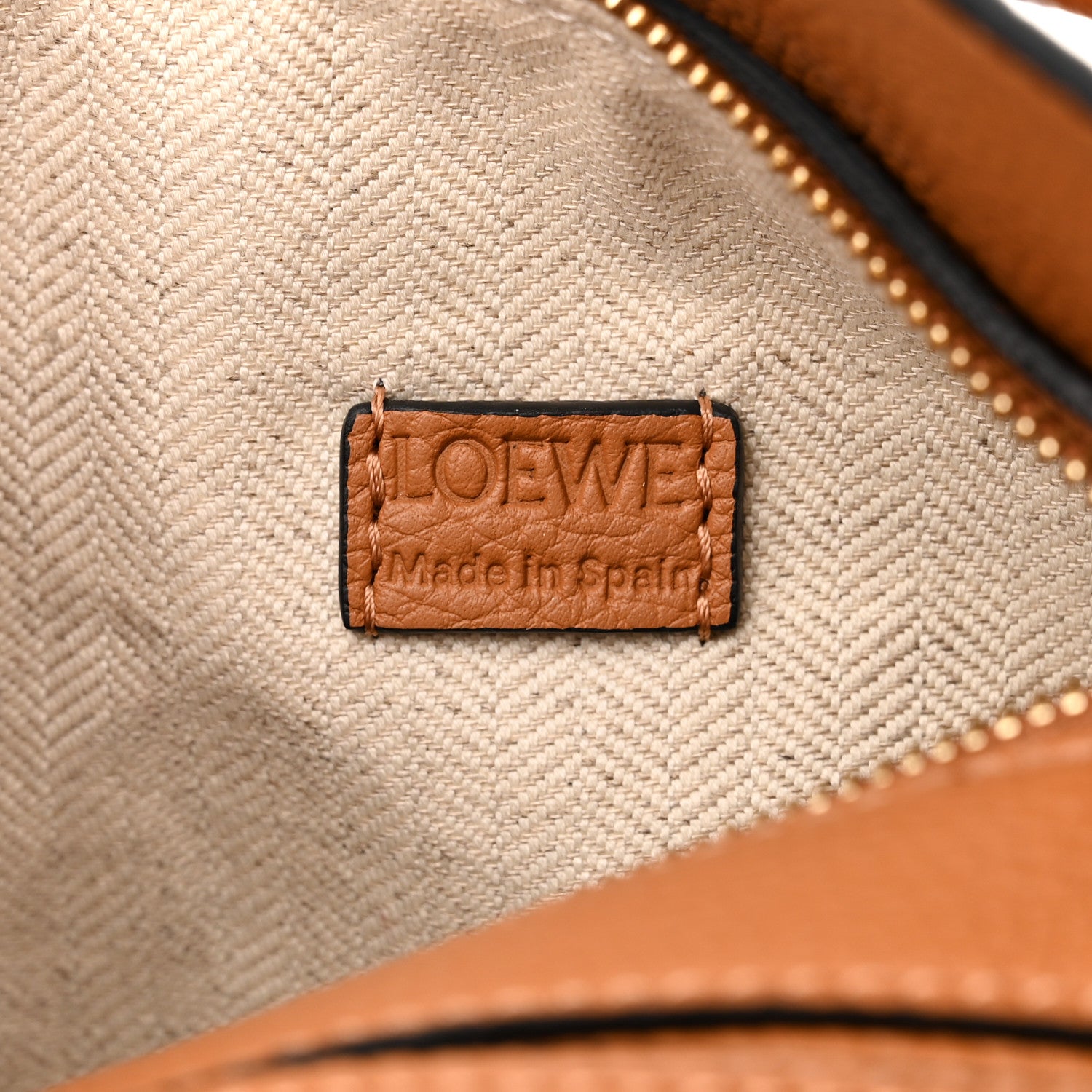 Loewe Calfskin Mini Puzzle Bag Tan 6 of 11