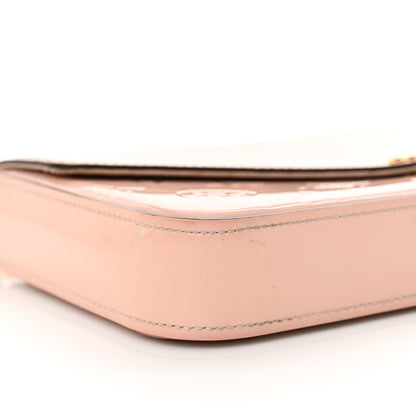 Louis Vuitton Vernis Felicie Chain Wallet Rose Ballerine 9 of 17