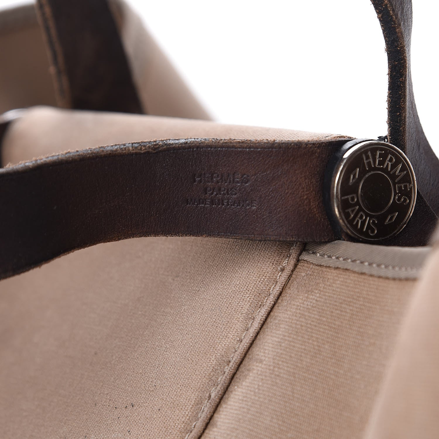 Hermes Toile Cabag Twist 42 GM Etoupe 8 of 11