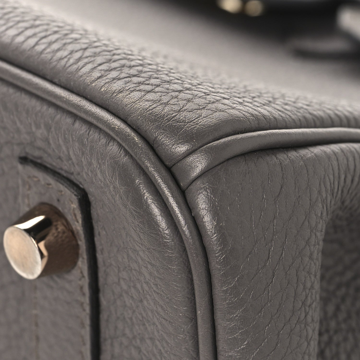 Hermes Togo Birkin 25 Etain 10 of 14