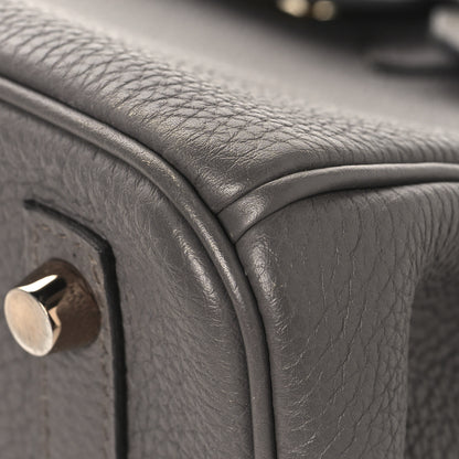 Hermes Togo Birkin 25 Etain 10 of 14