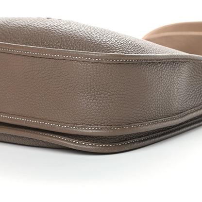 Hermes Taurillon Clemence Evelyne III PM Etoupe 10 of 13