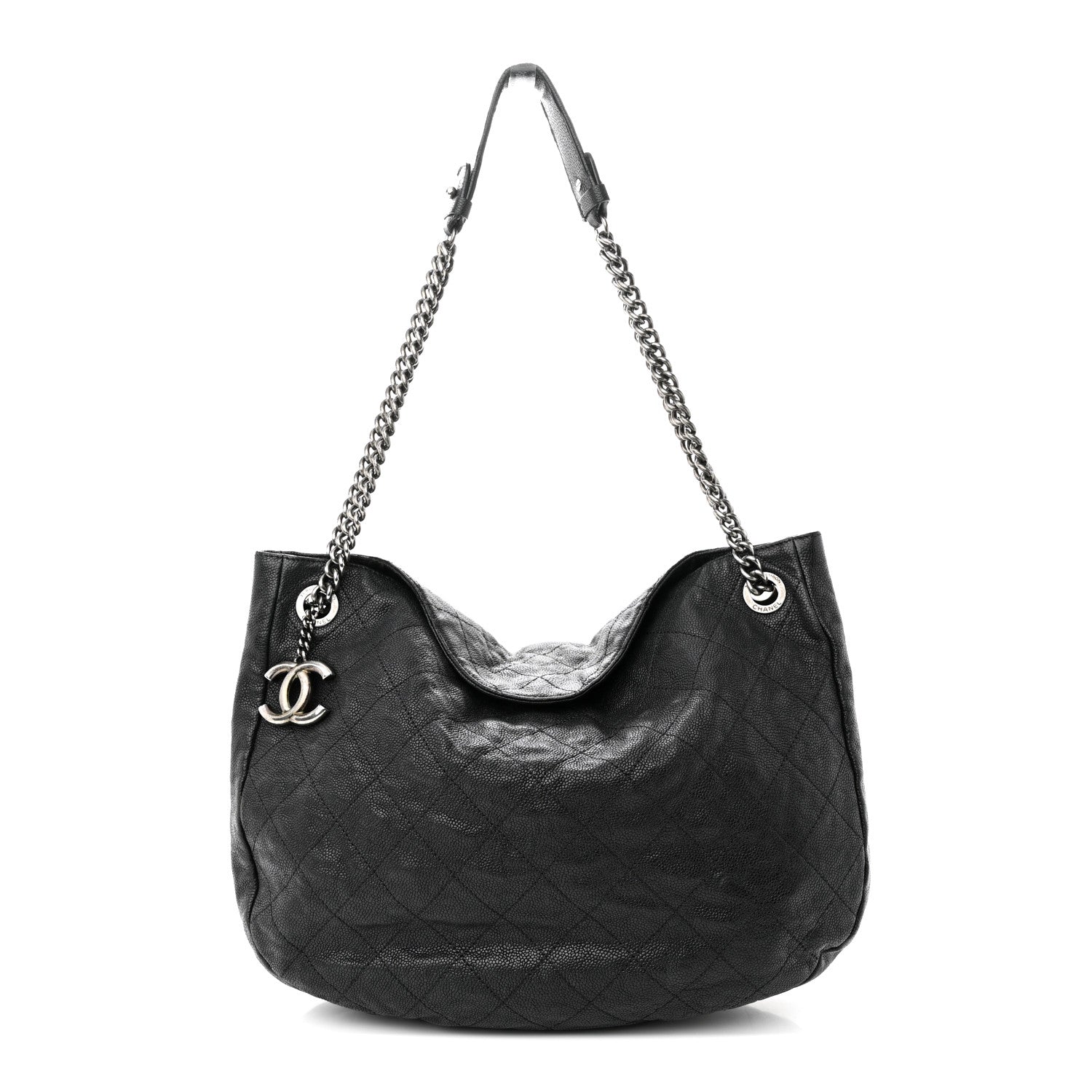Chanel Caviar Quilted Simply CC Hobo Black 1 of 14