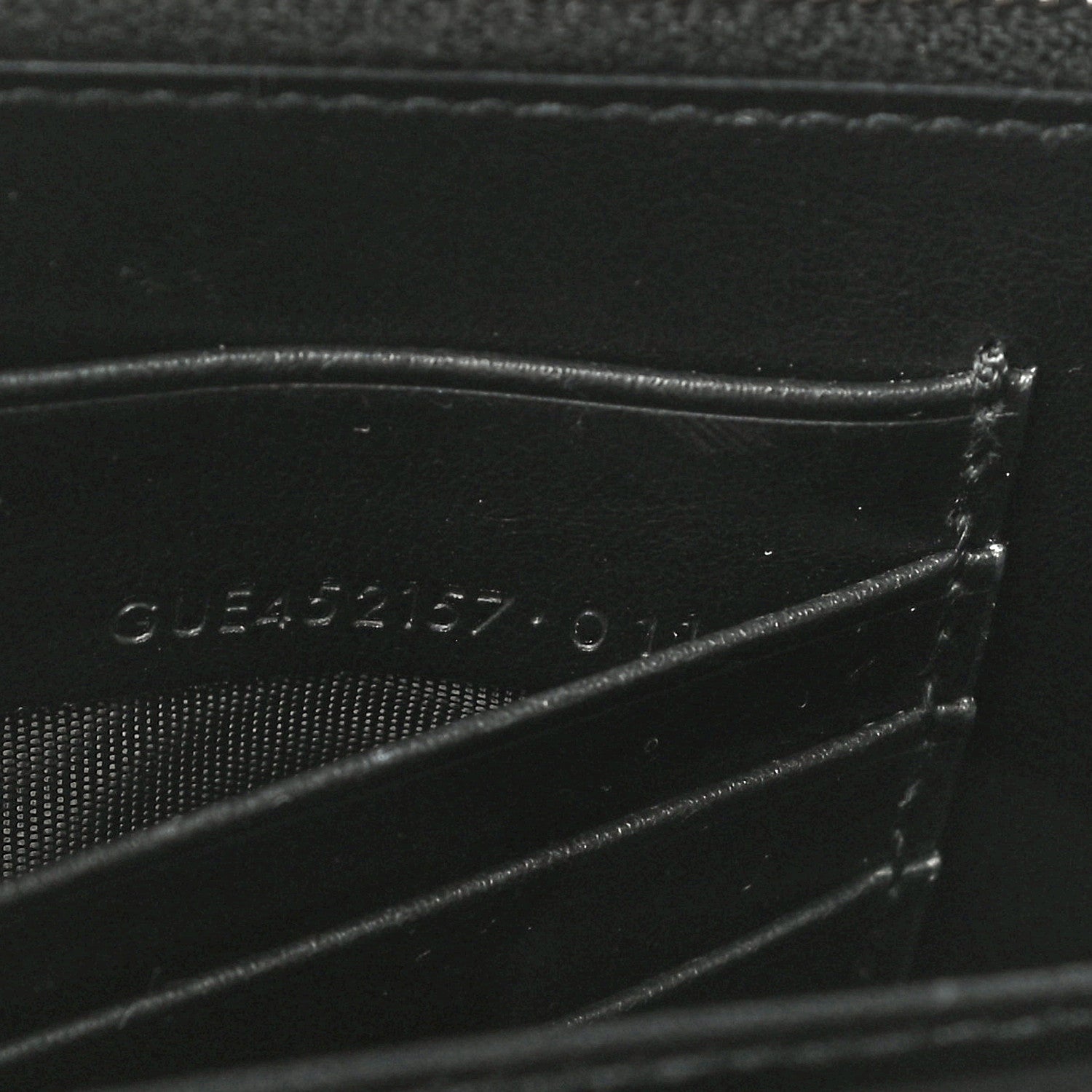 Saint Laurent Calfskin Monogram Sunset Chain Wallet Black 8 of 14