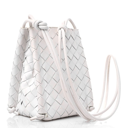Bottega Veneta Nappa Intrecciato The Mini Knot Shoulder Bag Chalk 2 of 8