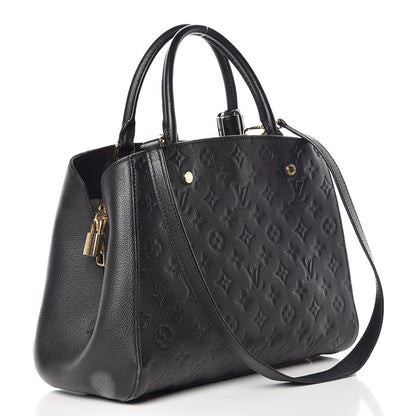 Louis Vuitton Empreinte Montaigne MM Black 4 of 17