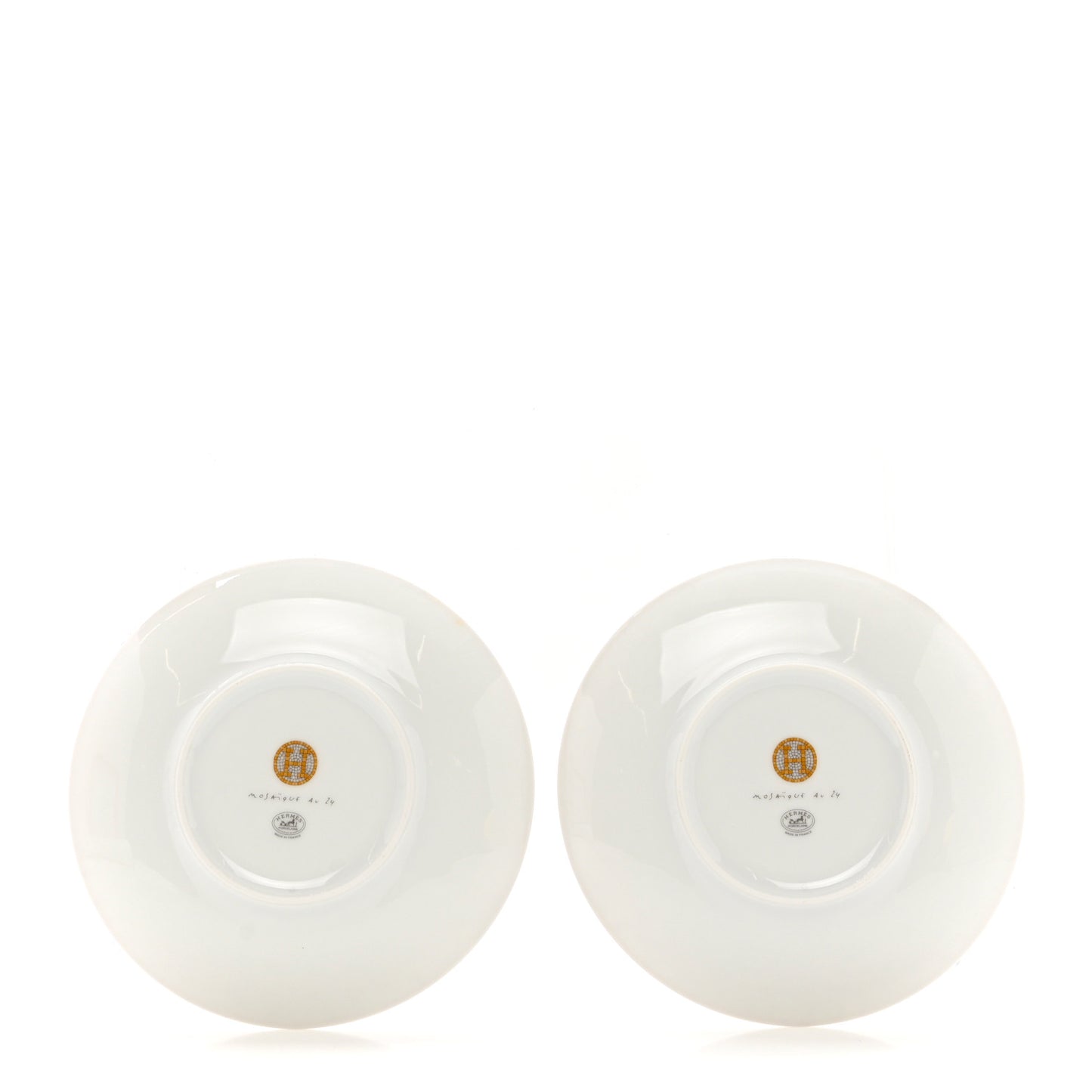 Porcelain Mosaique Au 24 Bread And Butter Plate Set of 2 Gold