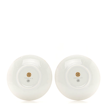 Hermes Porcelain Mosaique Au 24 Bread And Butter Plate Set of 2 Gold 2 of 5