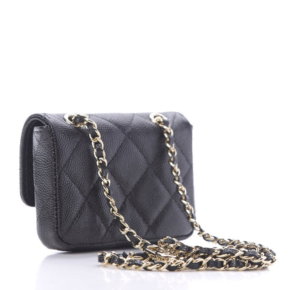Chanel Caviar Quilted Mini Chain Belt Bag Black 4 of 14