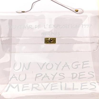 Hermes Vinyl Souvenir De L'Exposition Kelly Transparent 8 of 14