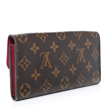 Louis Vuitton Monogram Emilie Wallet Fuchsia 2 of 4