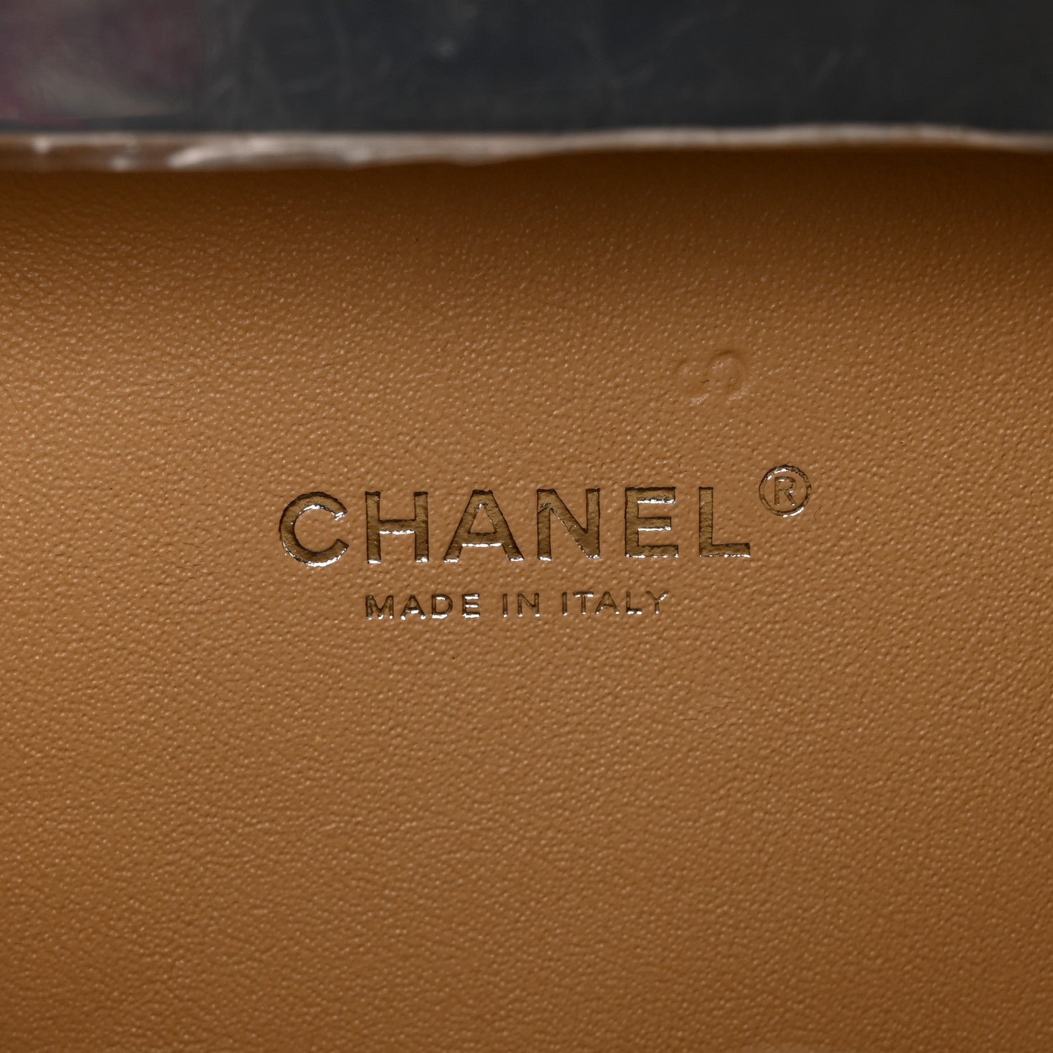 Chanel Raffia Patent Small CC Filigree Vanity Case Black 5 of 8