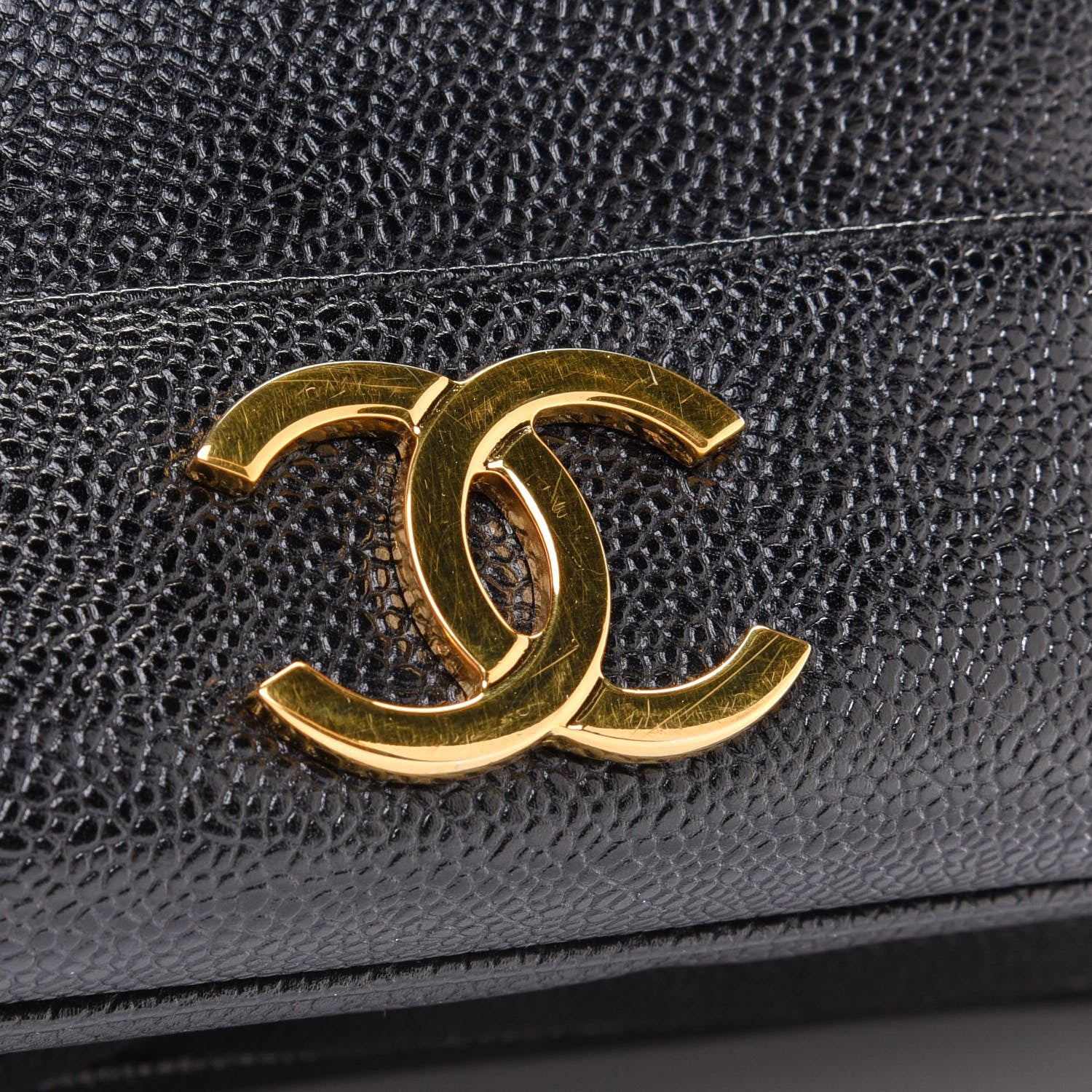 Chanel Caviar CC Shoulder Bag Black 11 of 14