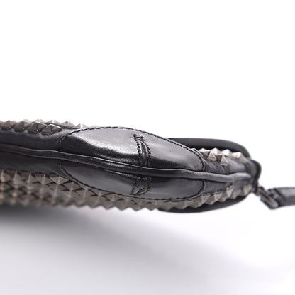 Burberry Prorsum Lambskin Studded Wristlet Clutch Black 10 of 12