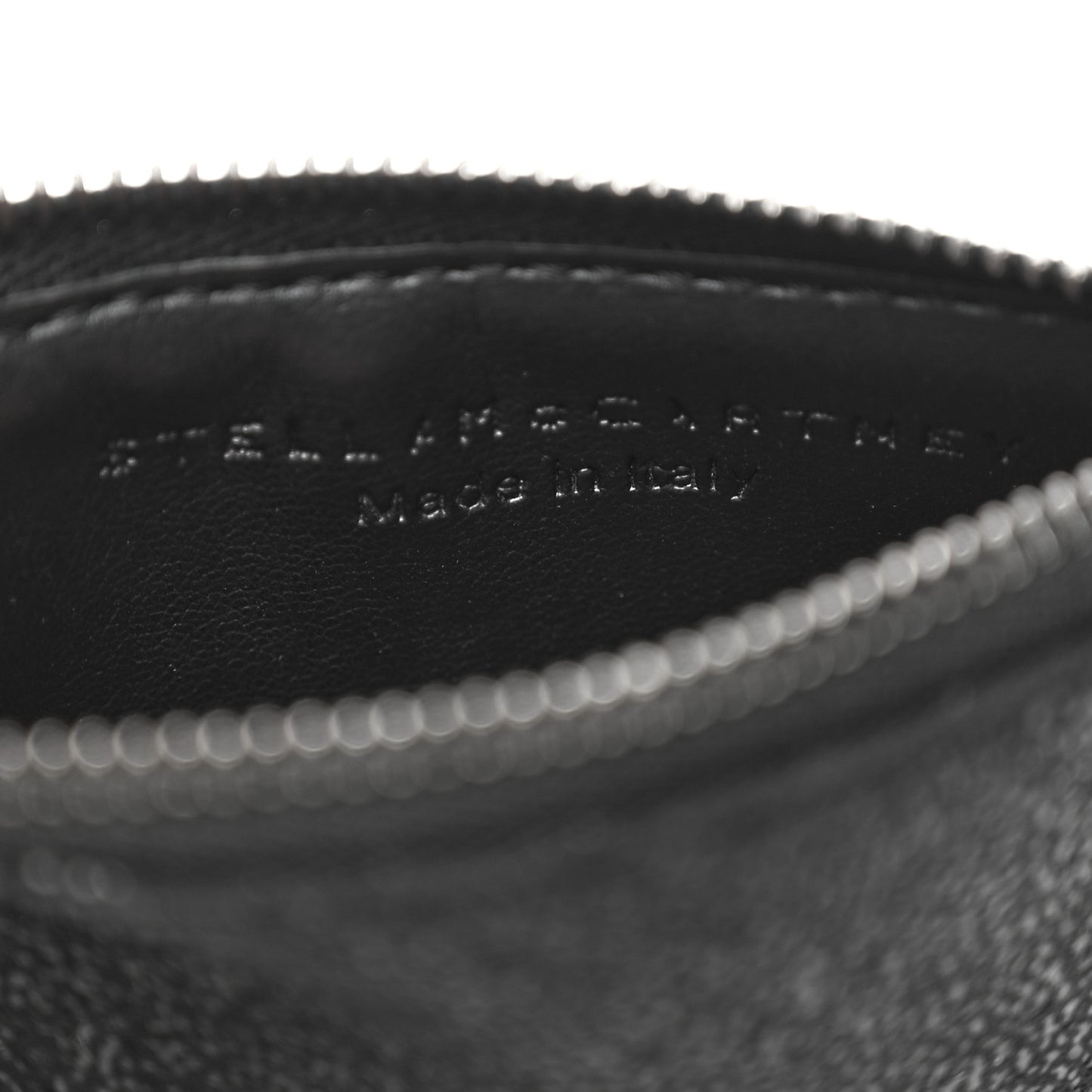 Shaggy Deer Falabella Zip Card Holder Black