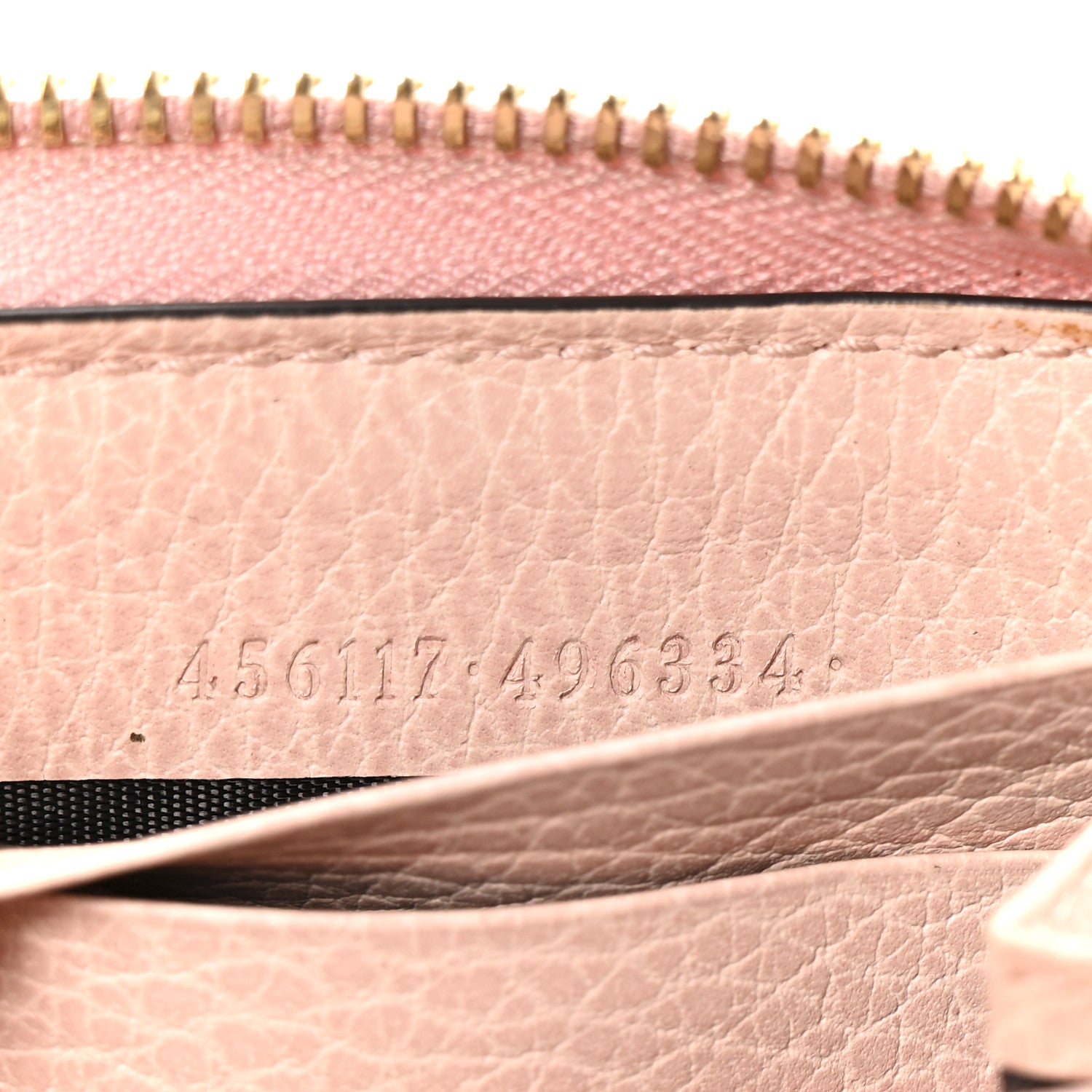 Gucci Dollar Calfskin GG Marmont Zip Around Wallet Perfect Pink 7 of 13
