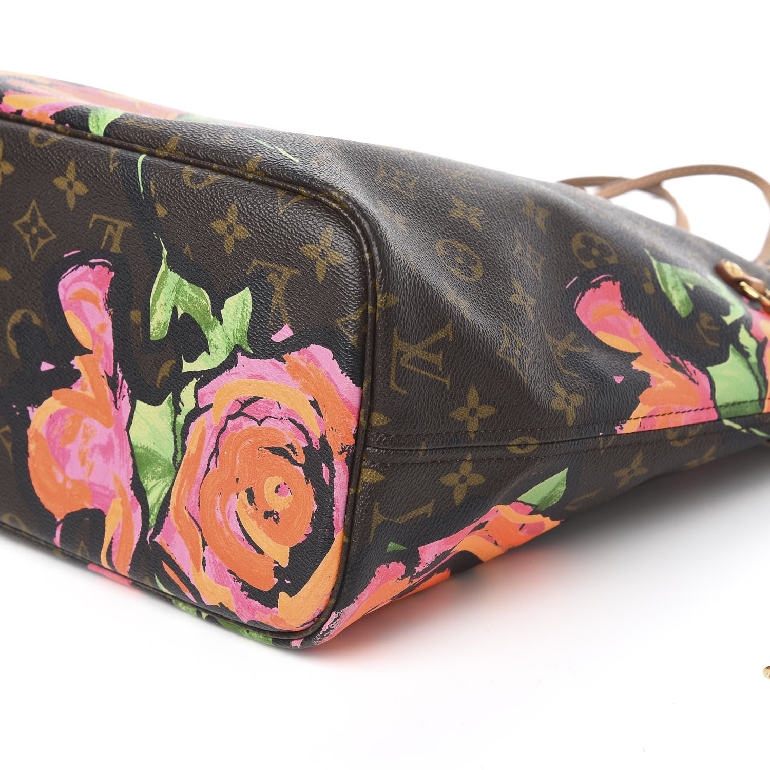Louis Vuitton Monogram Roses Neverfull MM 11 of 12