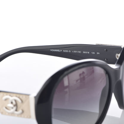 Chanel Acetate CC Turnlock Sunglasses 5235-Q Black Beige 5 of 7