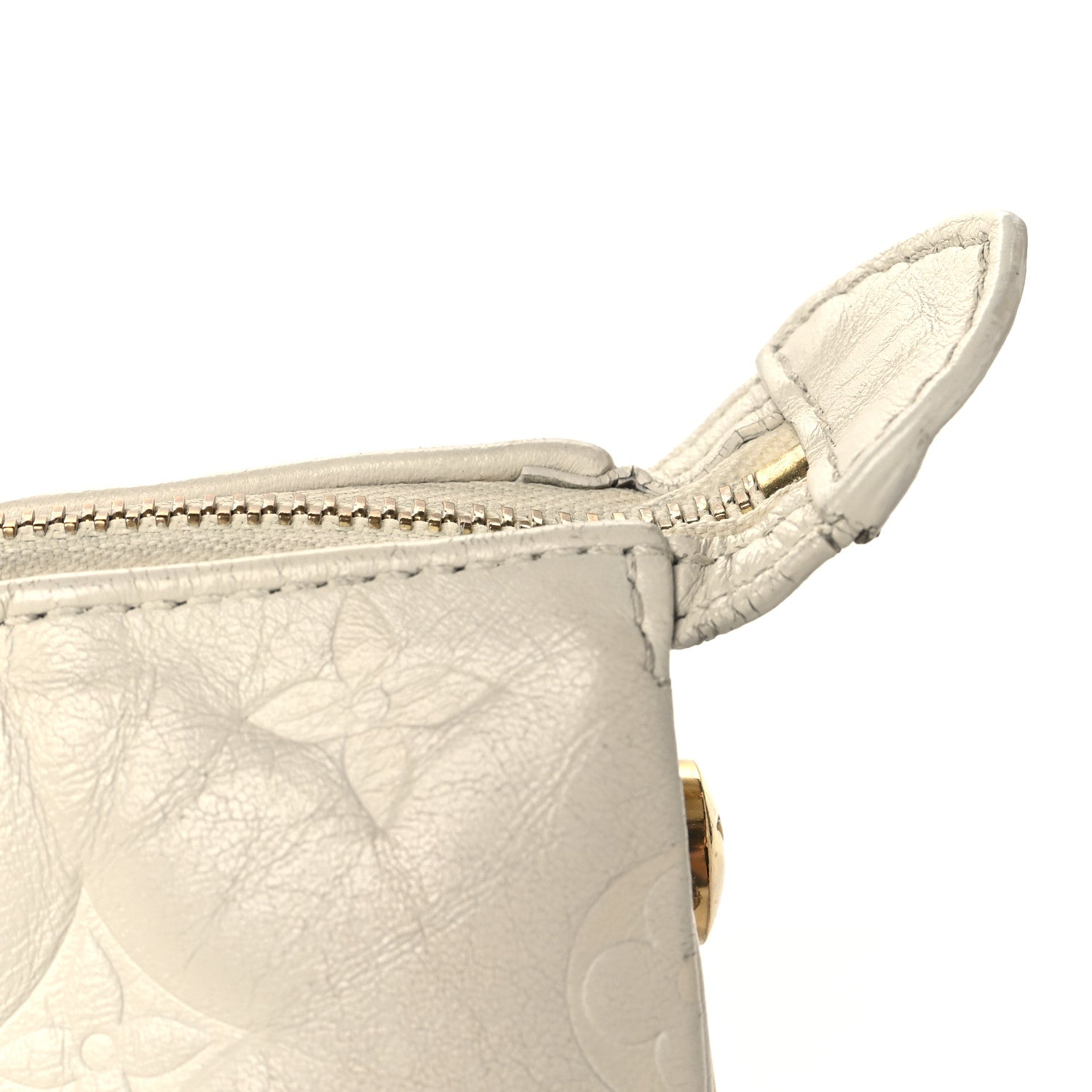 Louis Vuitton Lambskin Embossed Monogram Coussin PM Beige Cream 13 of 17