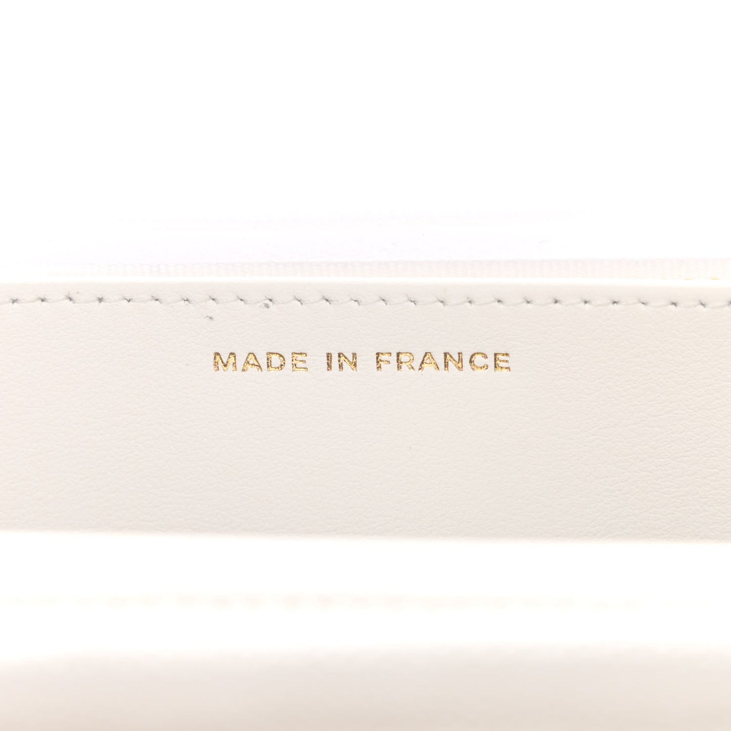 Caviar Quilted Wallet On Chain WOC White