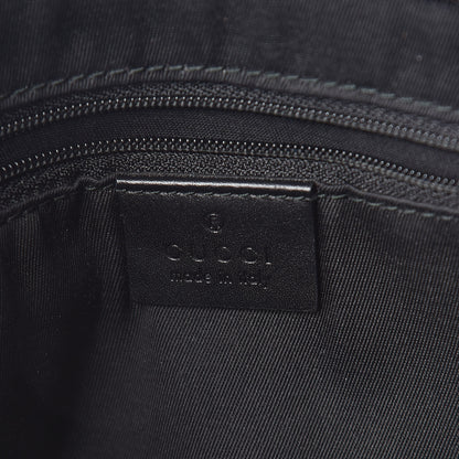 Gucci GG Monogram Web Flat Messenger Bag Black 6 of 9