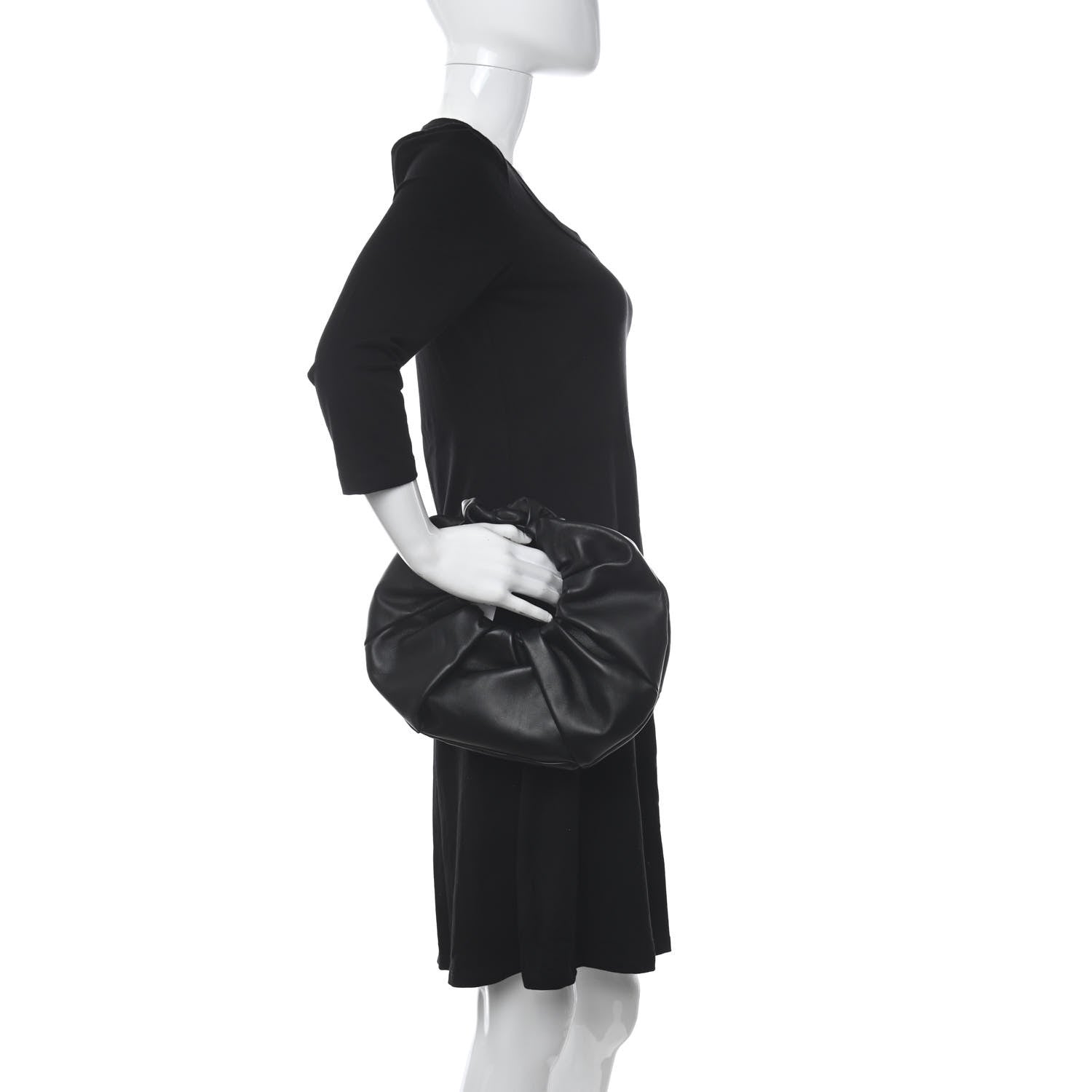 Mansur Gavriel Lambskin Mini Scrunchie Bag Black 2 of 9