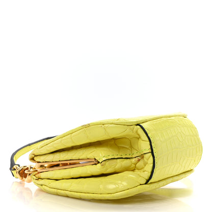 Burberry Alligator Mini Frame Bag Neon Yellow 4 of 11