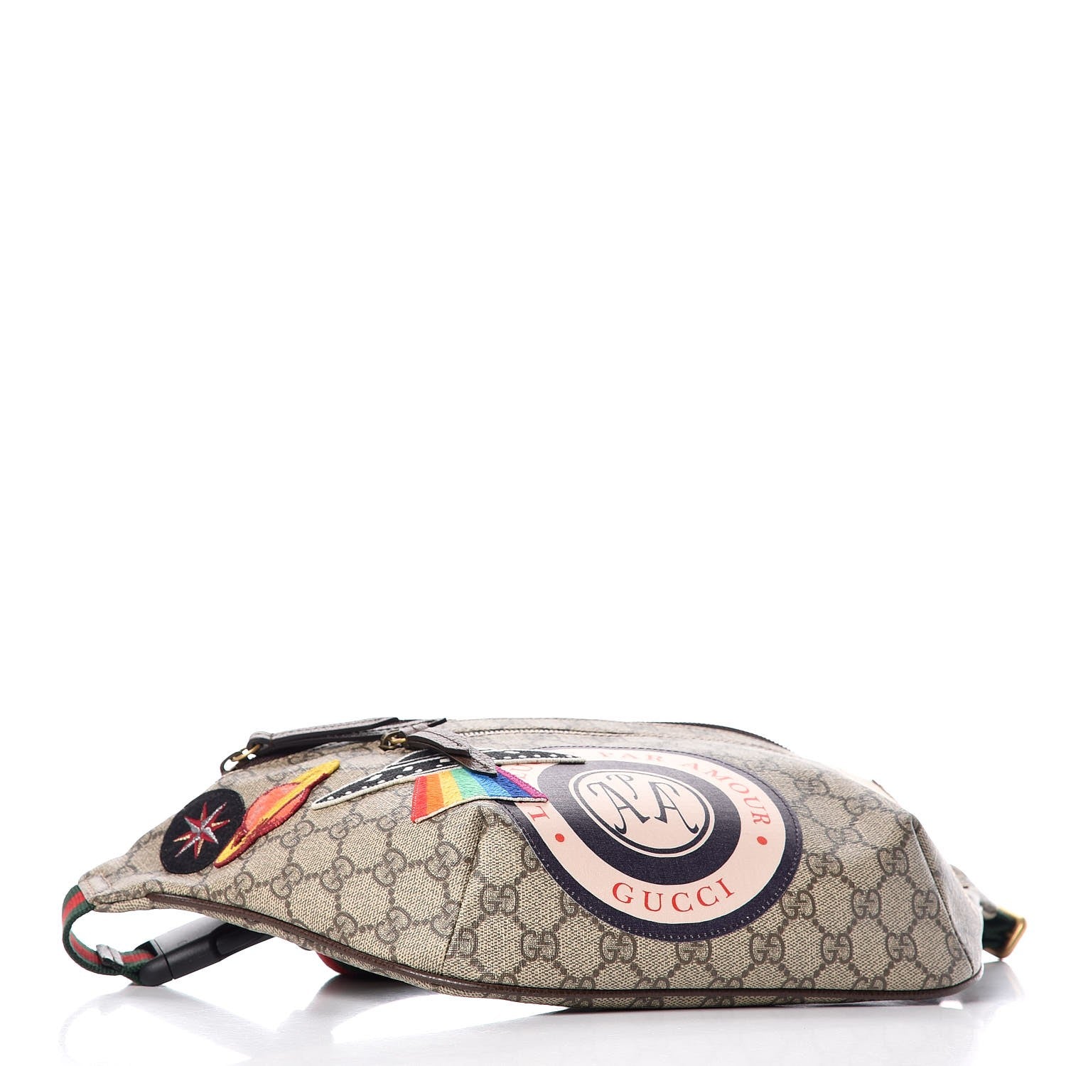 Gucci GG Supreme Monogram Courrier Belt Bag Beige New Acero 4 of 8