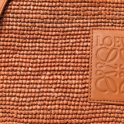 Loewe Raffia Calfskin Slit Pochette Bag Honey Gold 8 of 10