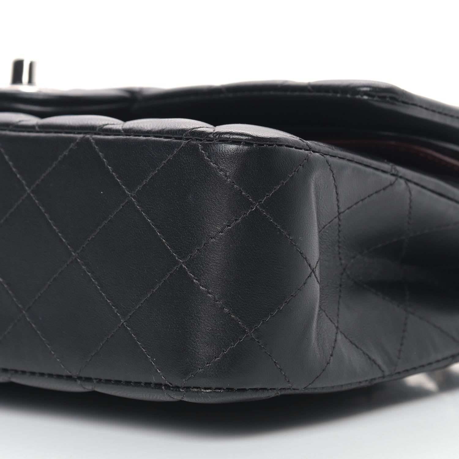 Chanel Lambskin Quilted Medium Double Flap Black 8 of 11
