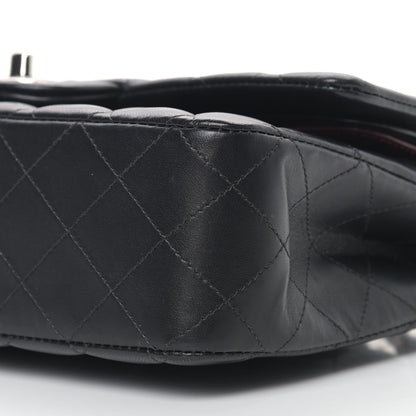 Chanel Lambskin Quilted Medium Double Flap Black 8 of 11