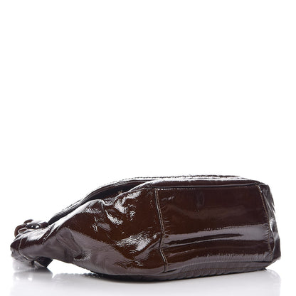 Chanel Patent Luxe Ligne Flap Brown 4 of 9