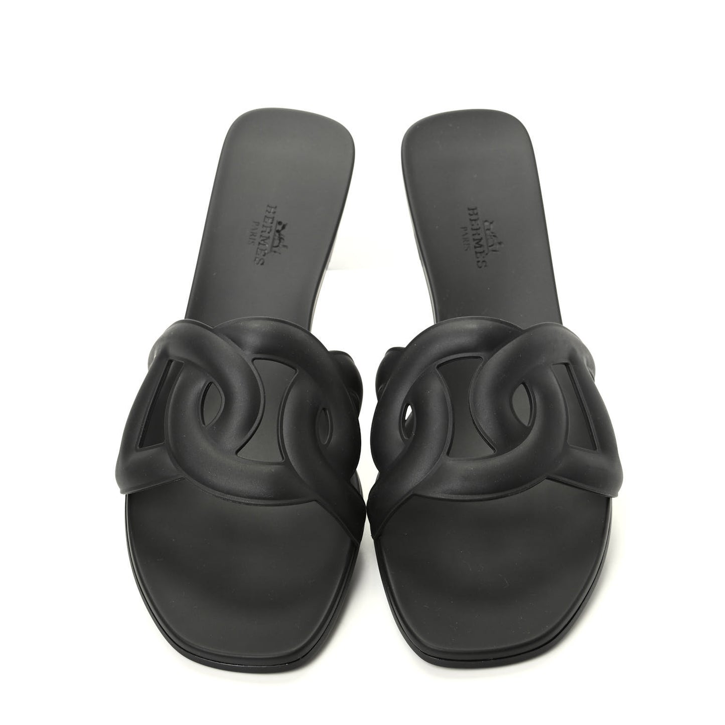 Rubber Aloha Sandals 41 Black