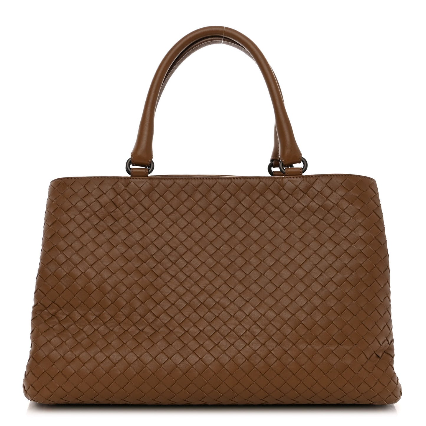 Nappa Intrecciato Milano Tote Brown