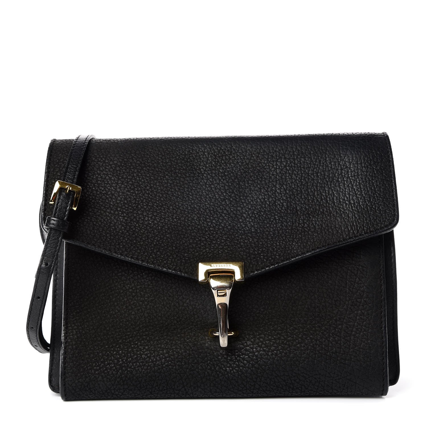 Burberry Grainy Nubuck Small Macken Crossbody Bag Black 1 of 13