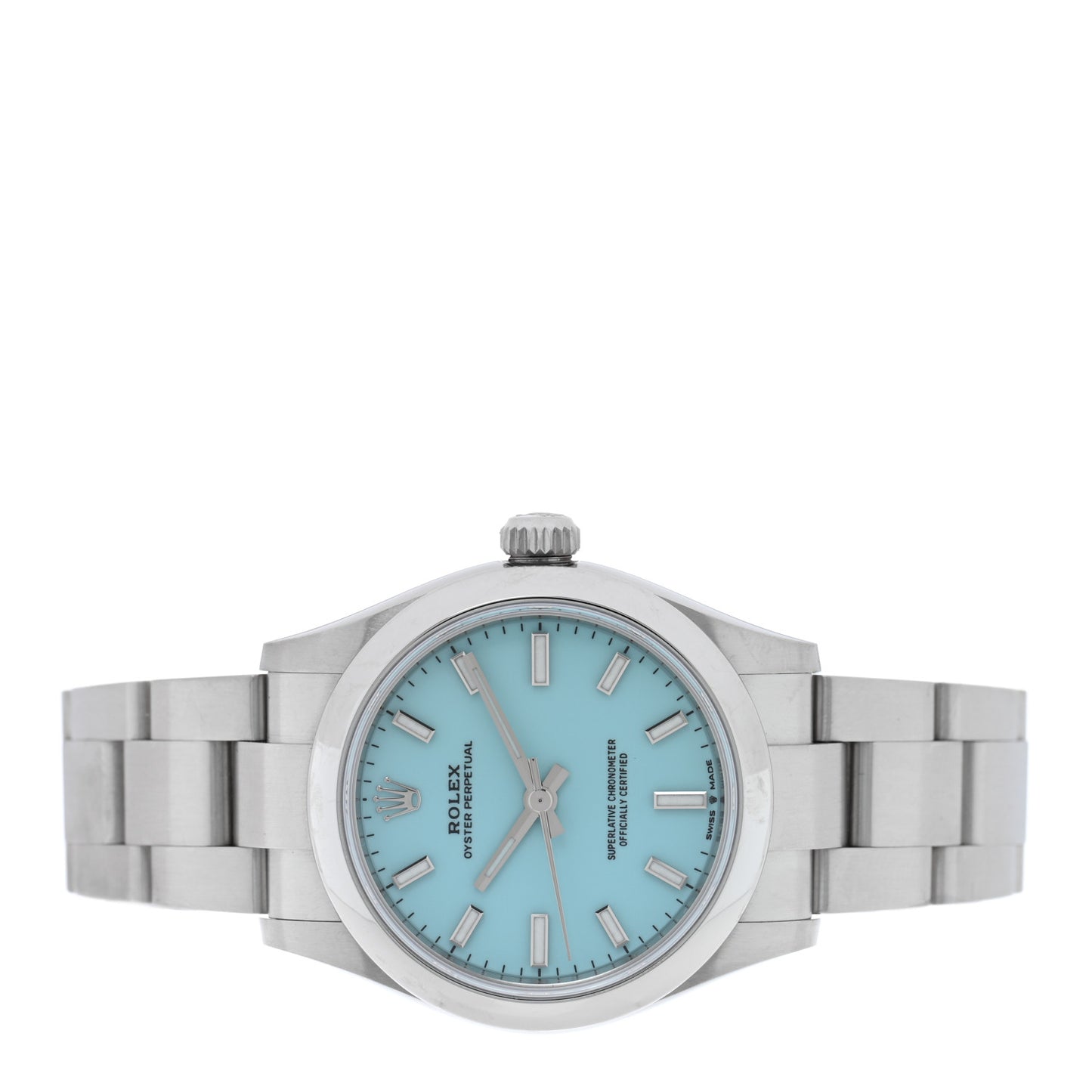 Stainless Steel 31mm Oyster Perpetual Watch Turquoise 277200