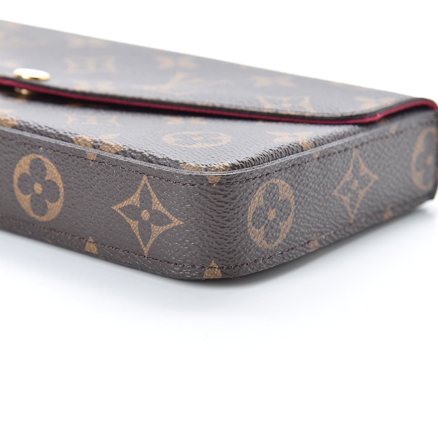 Louis Vuitton Monogram Pochette Felicie Chain Wallet Fuchsia 11 of 13