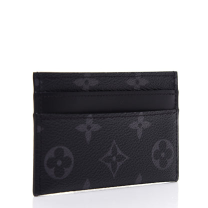 Louis Vuitton Monogram Eclipse Porte-Cartes Double Card Holder 3 of 9