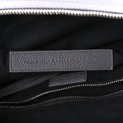 Balenciaga Grained Calfskin Silver Hardware Small Neo Classic Hobo Dark Grey 6 of 8