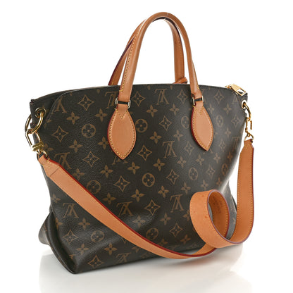 Louis Vuitton Monogram Flower Zipped Tote MM Beige 3 of 10