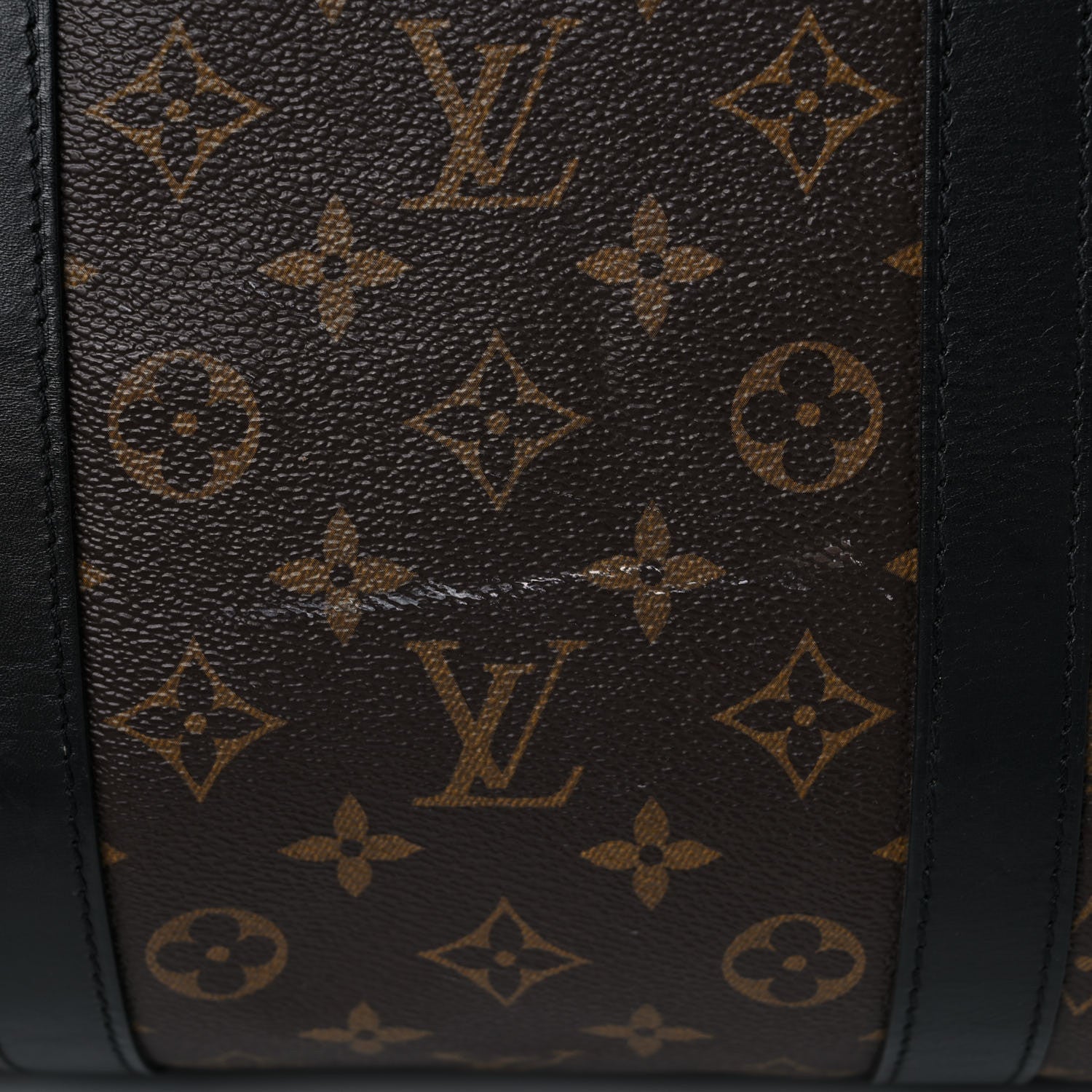 Louis Vuitton Monogram Macassar Keepall Bandouliere 55 20 of 24