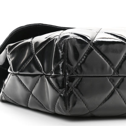 Chanel Vinyl Quilted In The Business Flap Bag Black 5 of 15