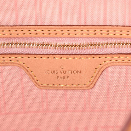 Louis Vuitton Damier Azur Neo Neverfull MM Rose Ballerine 6 of 10