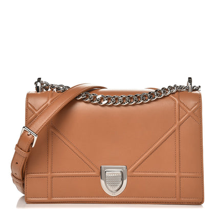 Christian Dior Lambskin Medium Diorama Flap Bag Brown 1 of 11