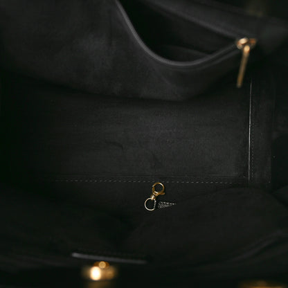 Chanel Caviar Small Studded Deauville Tote Black 5 of 10