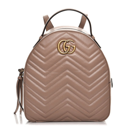 Gucci Calfskin Matelasse GG Marmont Backpack Porcelain Rose 1 of 7