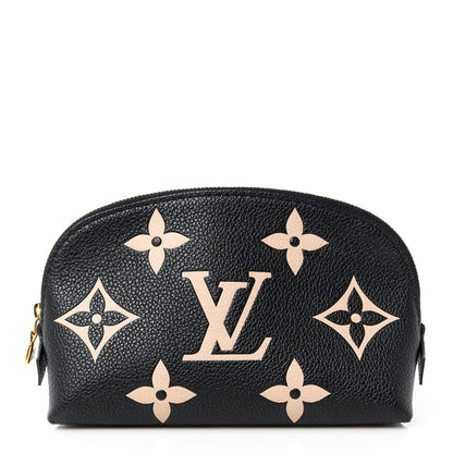 Louis Vuitton Empreinte Monogram Giant Cosmetic Pouch Black Beige 1 of 9