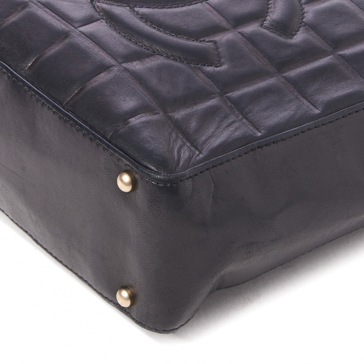 Gucci Calfskin Bamboo Trapuntata Queen Margaret Top Handle Bag Mystic White Black 10 of 19