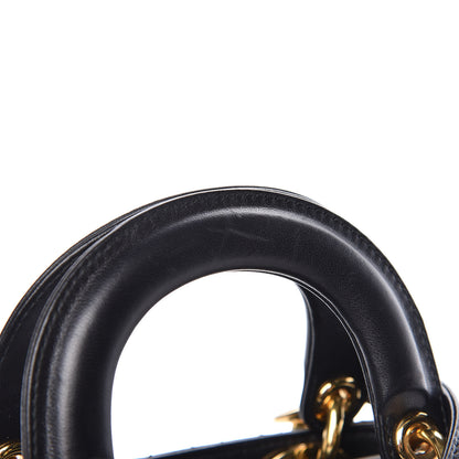 Christian Dior Lambskin Cannage Mini Lady Dior Black 8 of 11