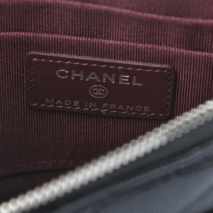 Chanel Caviar Quilted Classic Flat Wallet Pouch Black 6 of 7